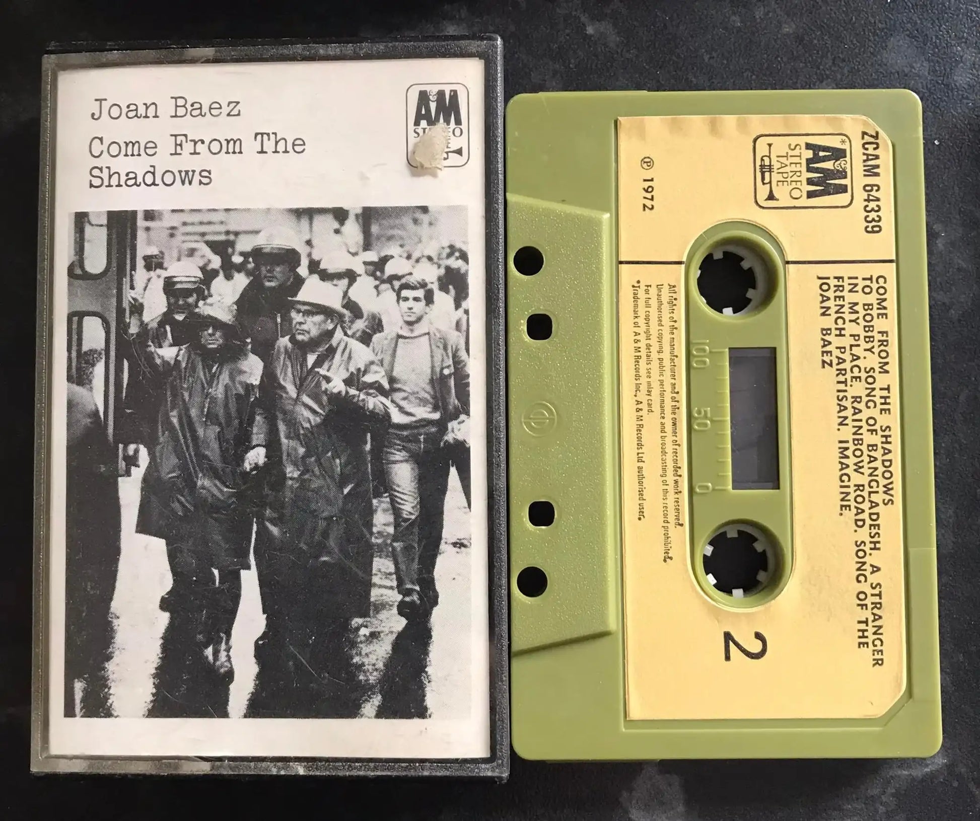 Joan Baez, Come from the shadows Album, A&M, ZCAM 64339, Vintage Cassette Magretro