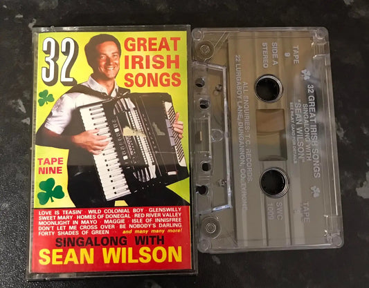 Sean Wilson, 32 Great Irish Songs, SWC1009, T.C.Records, Vintage Cassette Magretro