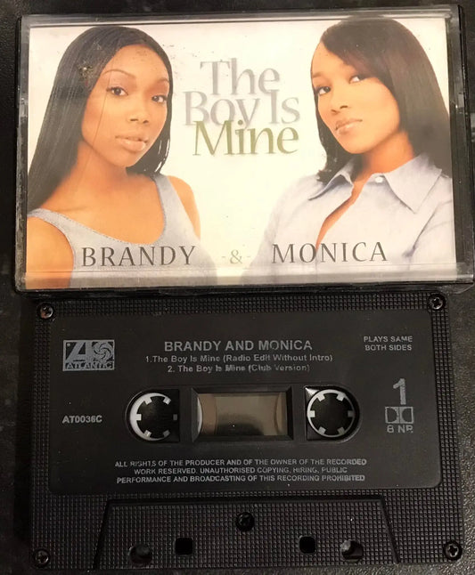 Brandy & Monica, The Boy is Mine Single, AT0036C, Vintage Cassette Magretro