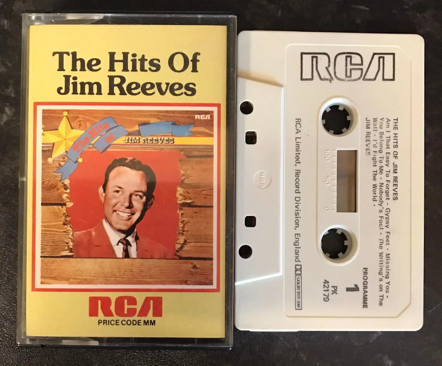 The Hits of Jim Reeves Album, RCA, PK 42179, Vintage Cassette Magretro