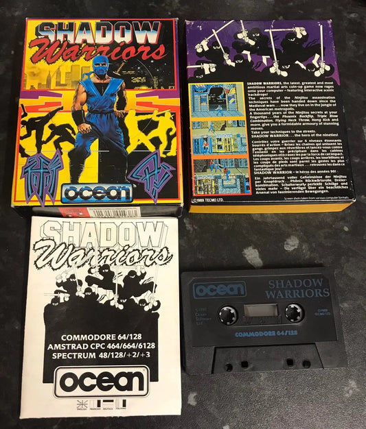 Shadow Warriors, C64 Game by Ocean Software, WORKING Magretro