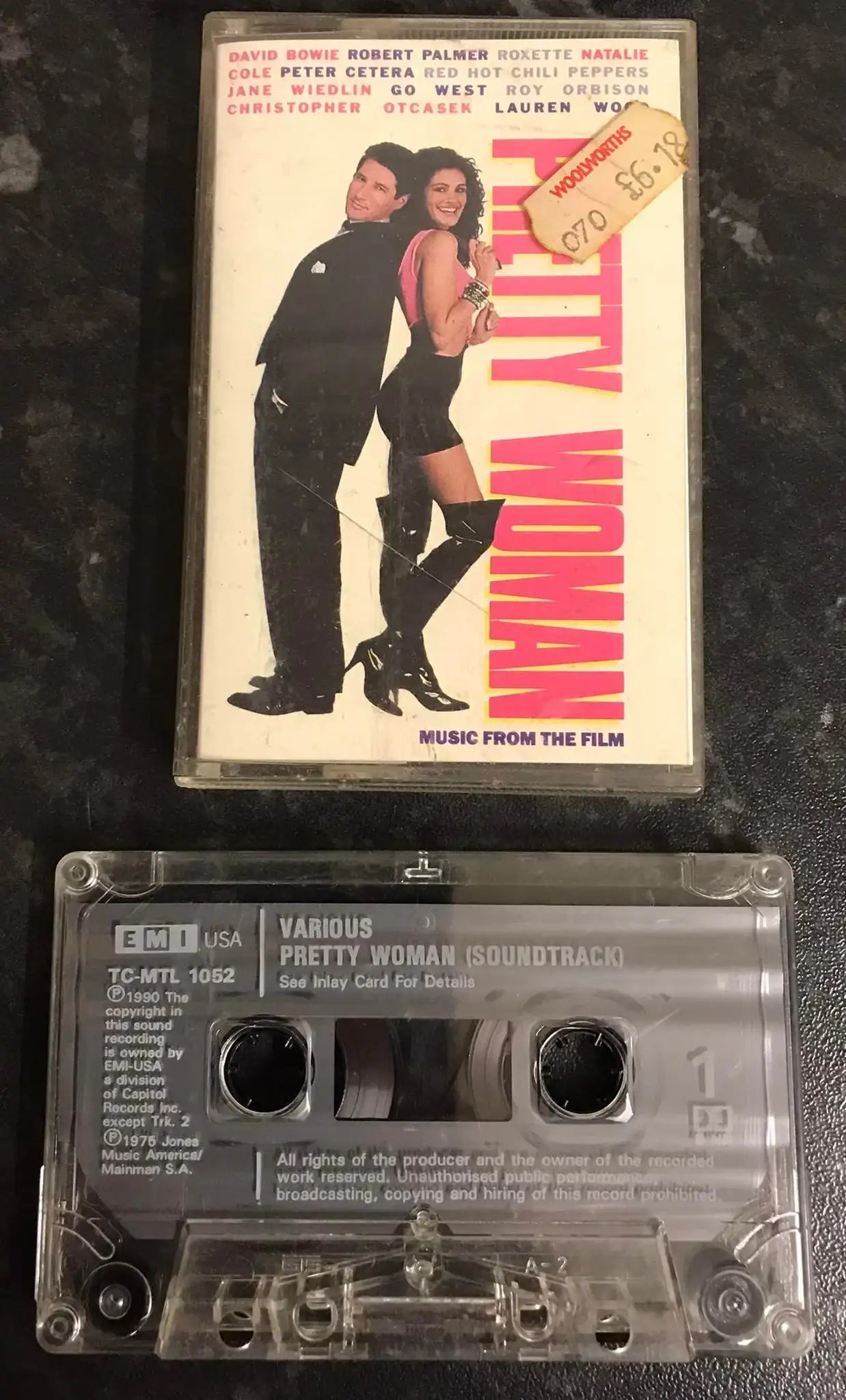 Pretty Woman Music From The Film, EMI USA, TC-MTL 1052, Vintage Cassette Magretro