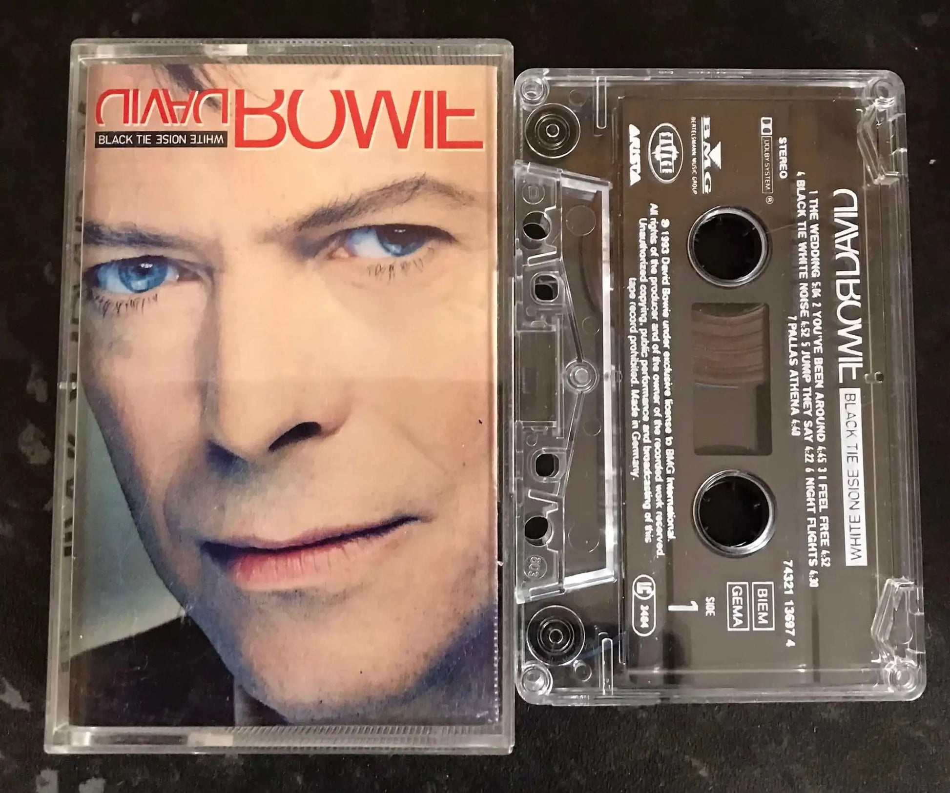David Bowie, Black Tie White Noise Album, Arista , 74321 136, Vintage Cassette Magretro