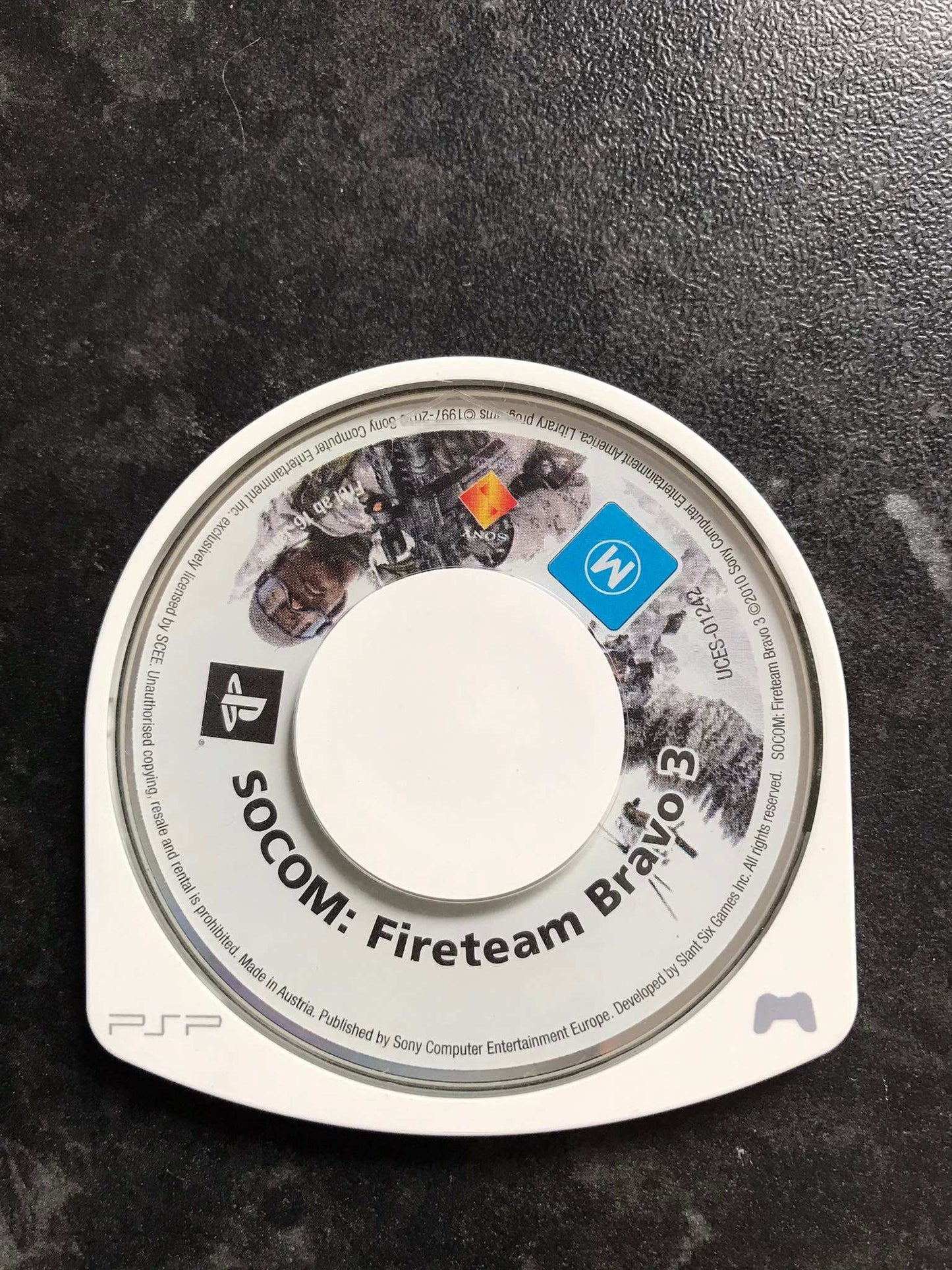 socom fireteam bravo 3, PSP game, No Box or Instructions Magretro