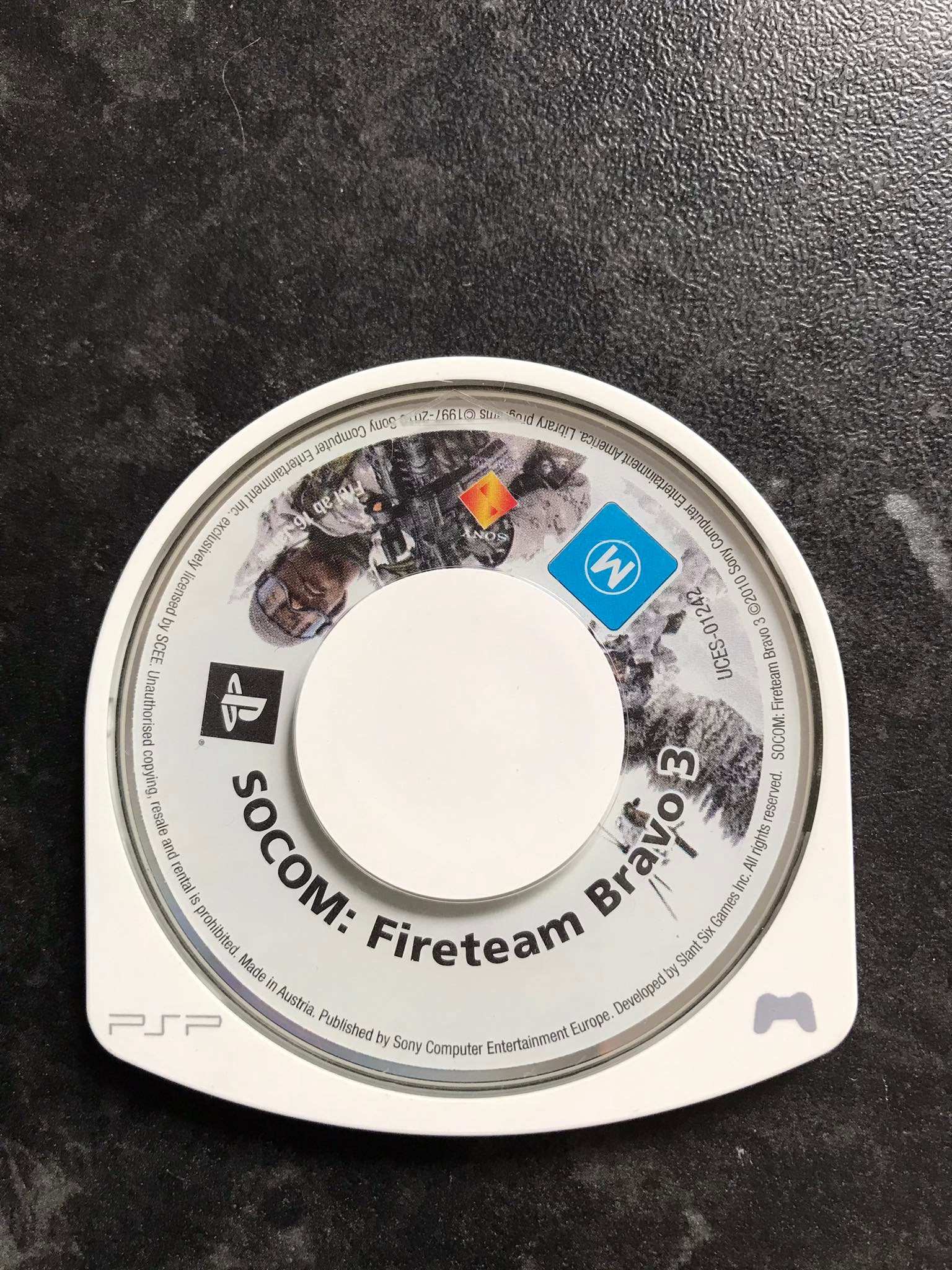 socom fireteam bravo 3, PSP game, No Box or Instructions Magretro