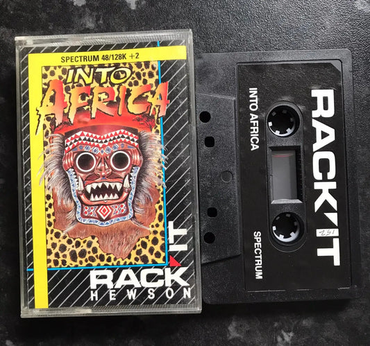 Into Africa by Rack It Hewson, ZX Spectrum Game, Working Magretro