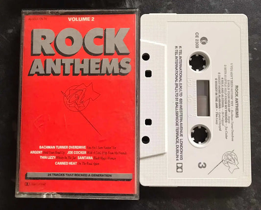 Rock Anthems, Volume 2, K-Tel, CE 2309, Vintage Cassette Magretro