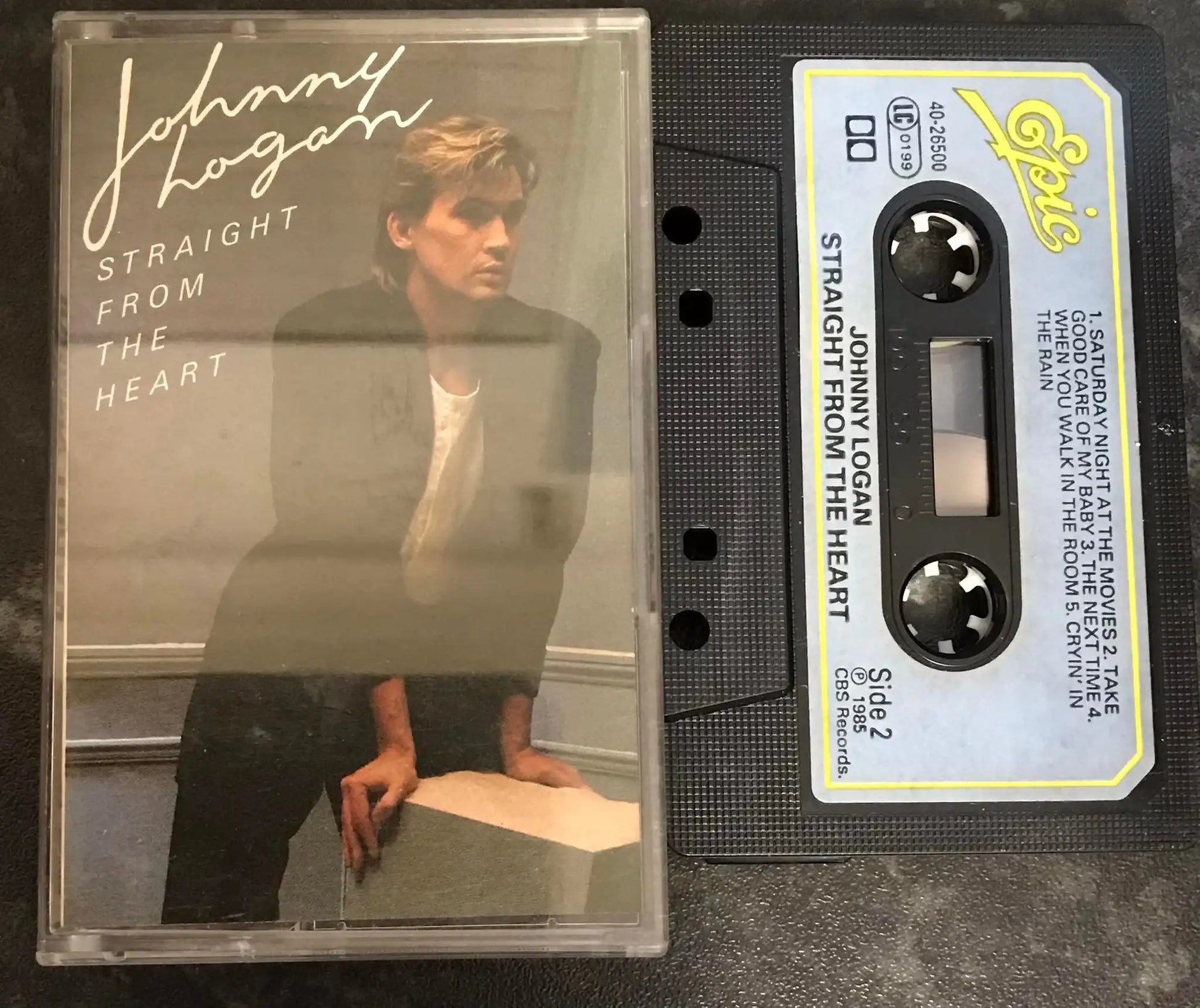 Johnny Logan, Straight From The Heart Album, RARE, EPIC, 40-26500 Magretro