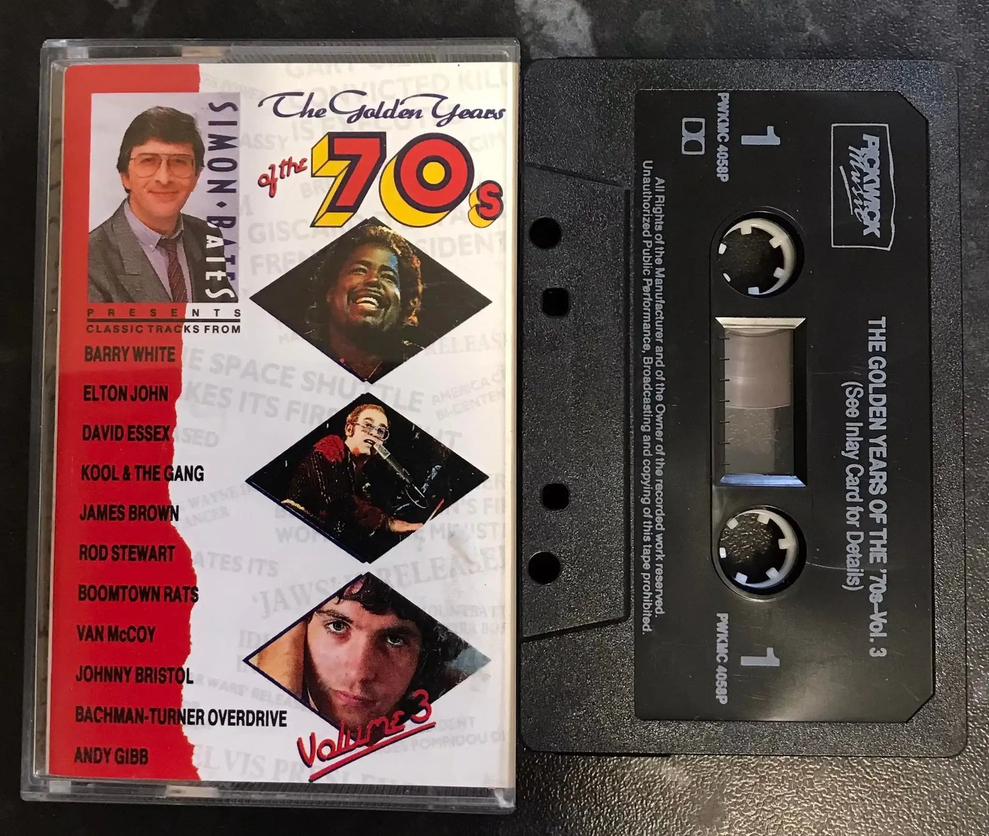 The Golden Years of the 70's Volume 3, Simon bates,PWKMC 4058 P,Vintage Cassette Magretro