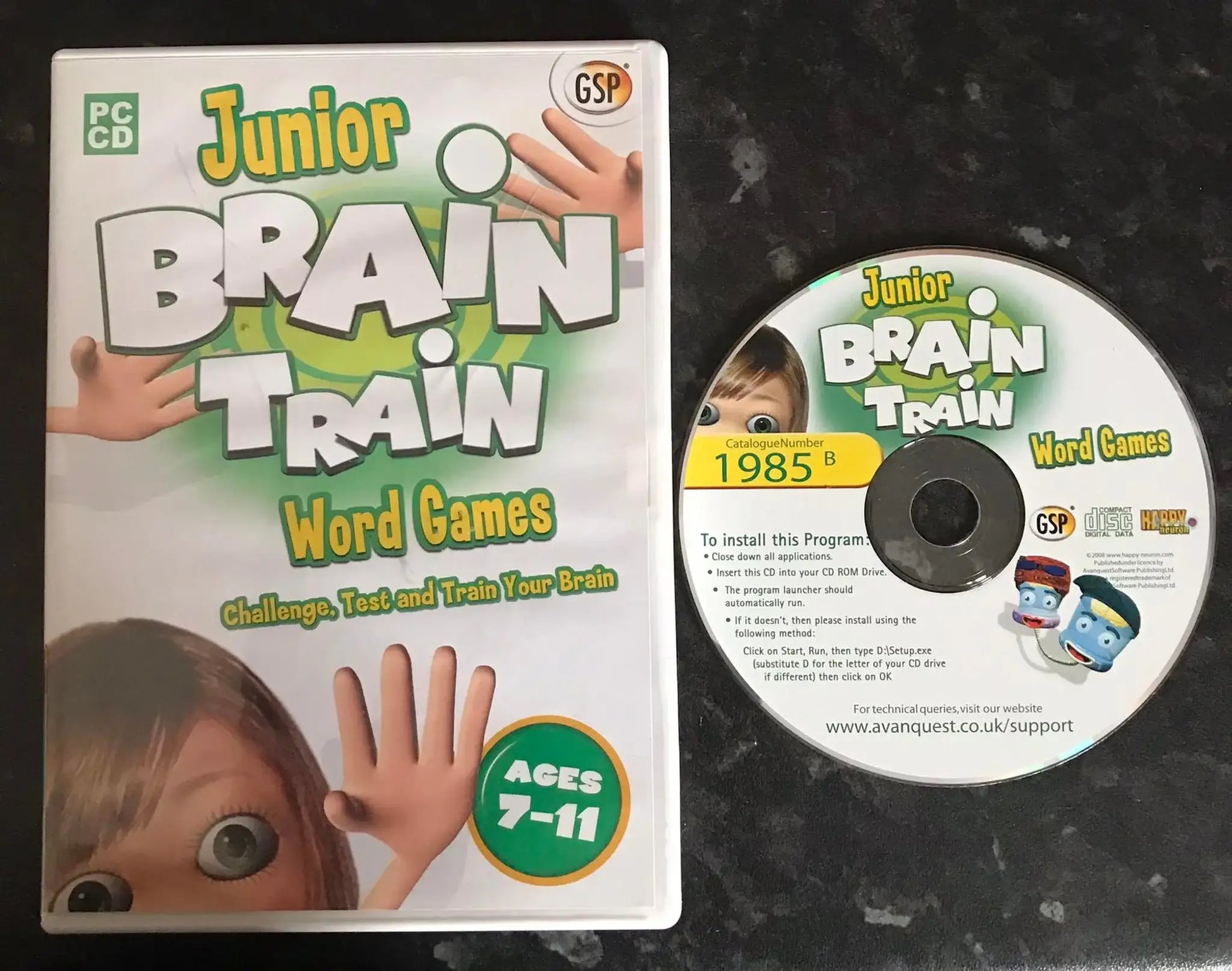 Junior Brain Train, Word Games, PC Game Magretro