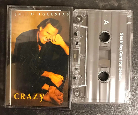 Julio Iglesias, Crazy, 47 4738 4, Bootleg, Vintage Cassette Magretro