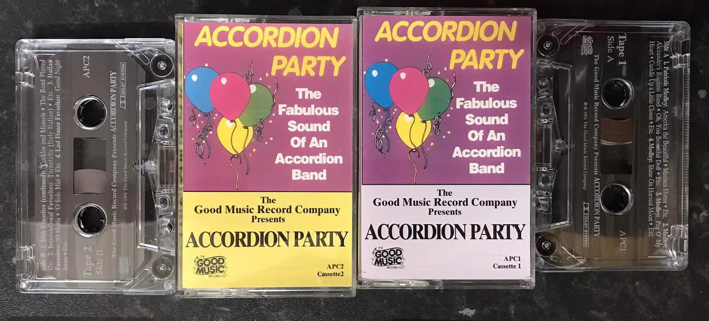 Accordion Party Double Album, The Good Music Record Co, APC1, APC2 Magretro