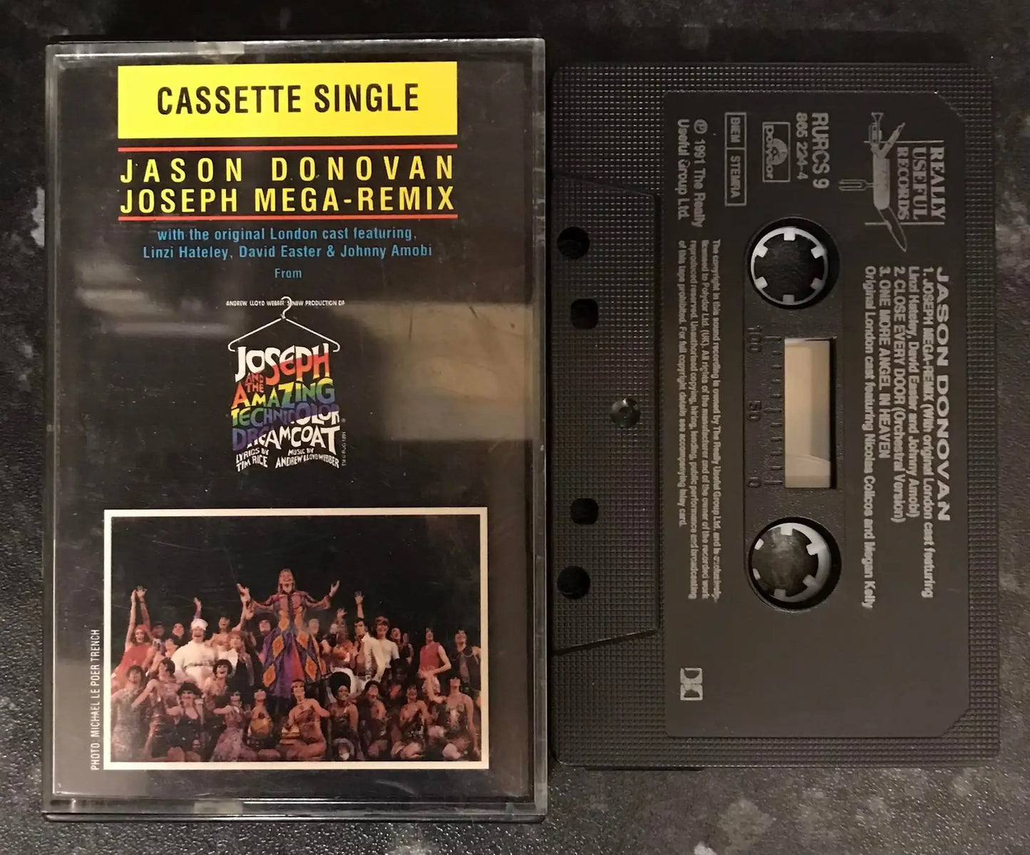 Jason Donovan, Joseph MegaRemix Single, Really Useful Records, RURCS 9 Magretro