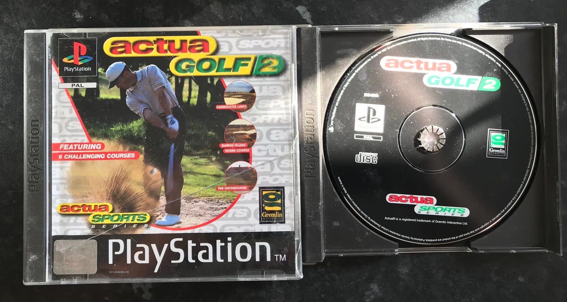 Actua Golf 2, PS1 Playstation One Game Boxed (PAL UK) Magretro