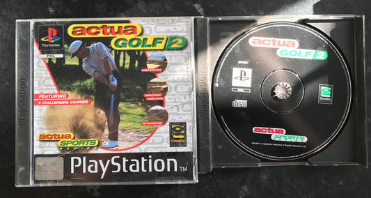 Actua Golf 2, PS1 Playstation One Game Boxed (PAL UK) Magretro