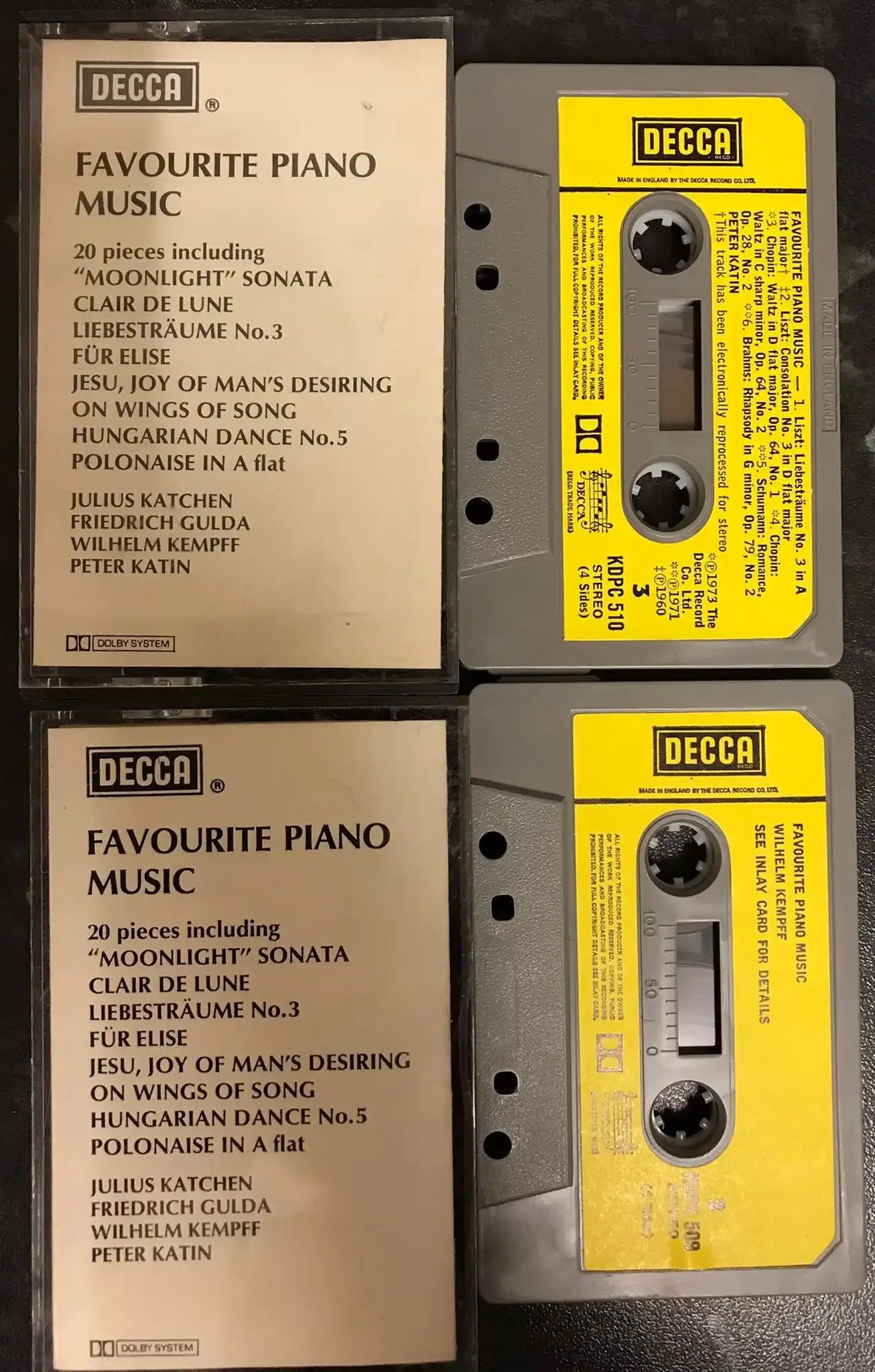 Favourite Piano Music Double Album, Decca, KDPC 509 / 510 Magretro