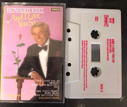 Howard Keel, And I Love You So Album, Warwick Records,WW4 5137, Vintage Cassette Magretro