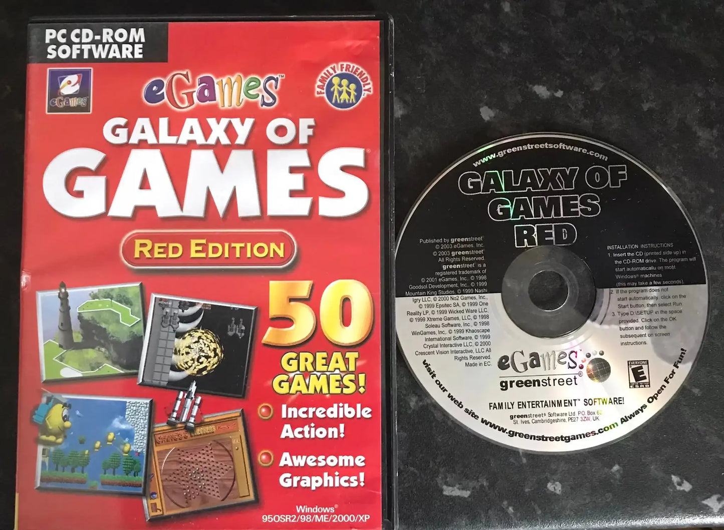Galaxy Of Games, EGames, Red Edition, PC Game Magretro
