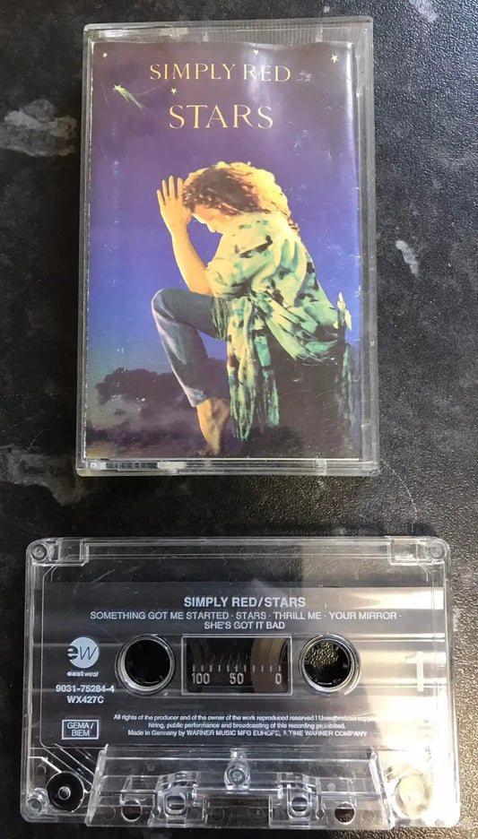 Simply Red, Stars Album, EastWest, WX 427C, Vintage Cassette Magretro