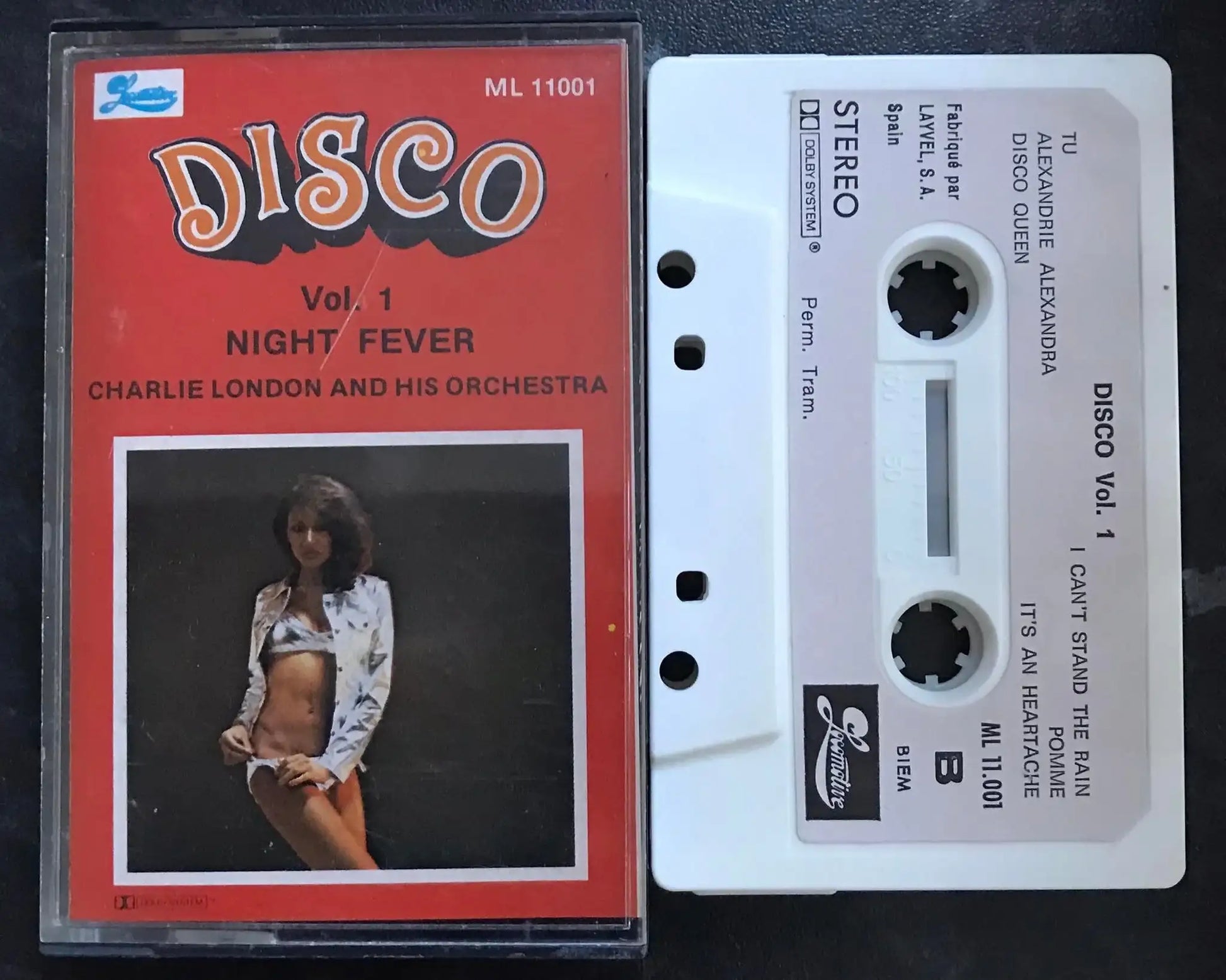 DISCO Vol 1, Night Fever, Charlie London, ML 11001, Vintage Cassette Magretro