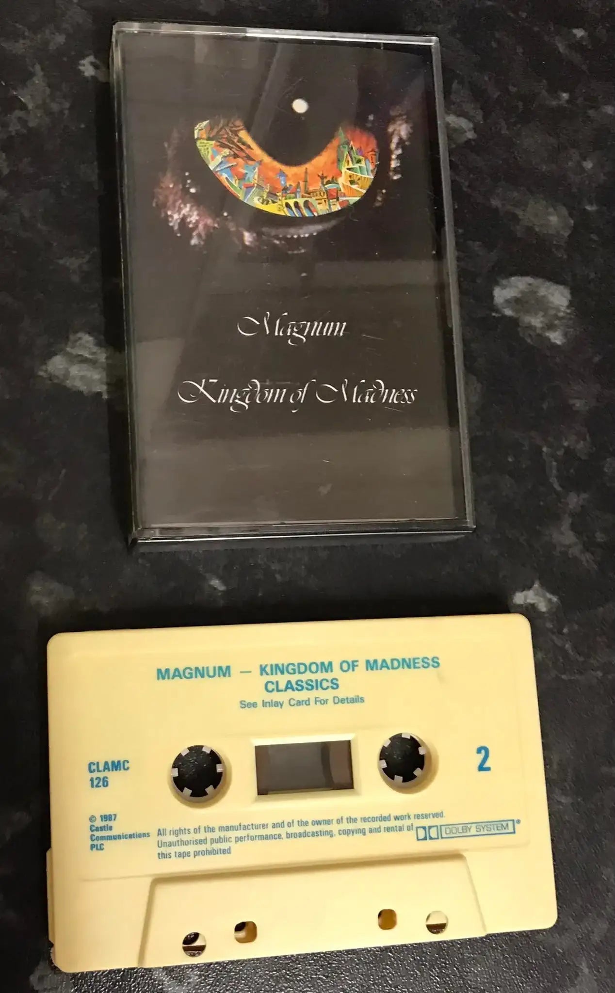 Magnum, Kingdom Of Madness Album, CLAMC 126, Vintage Cassette Magretro
