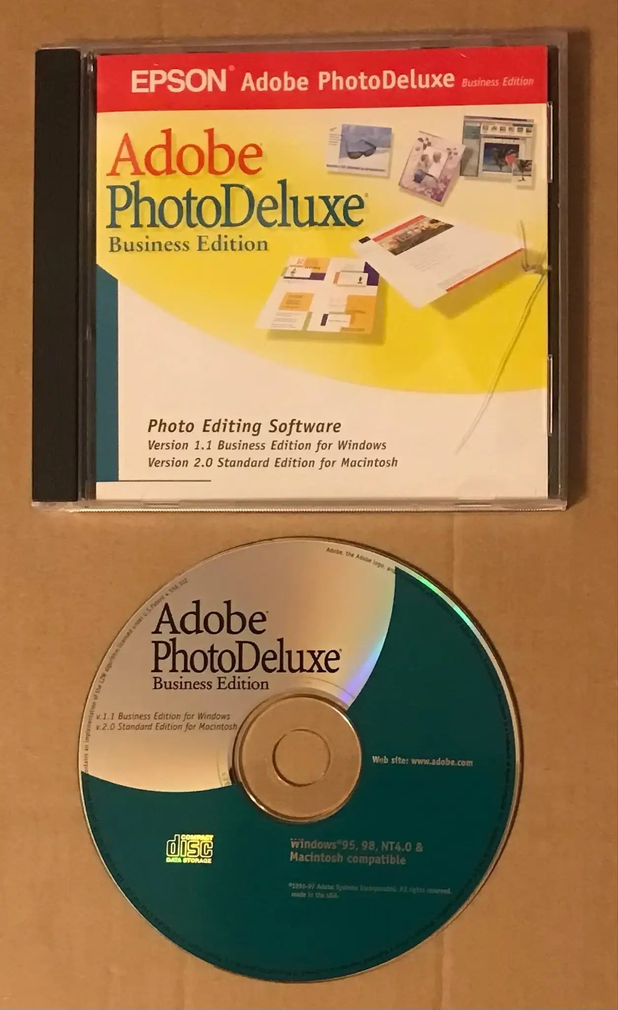 Adobe Photodeluxe (Epson) - PC and MAC - CD-Rom Magretro