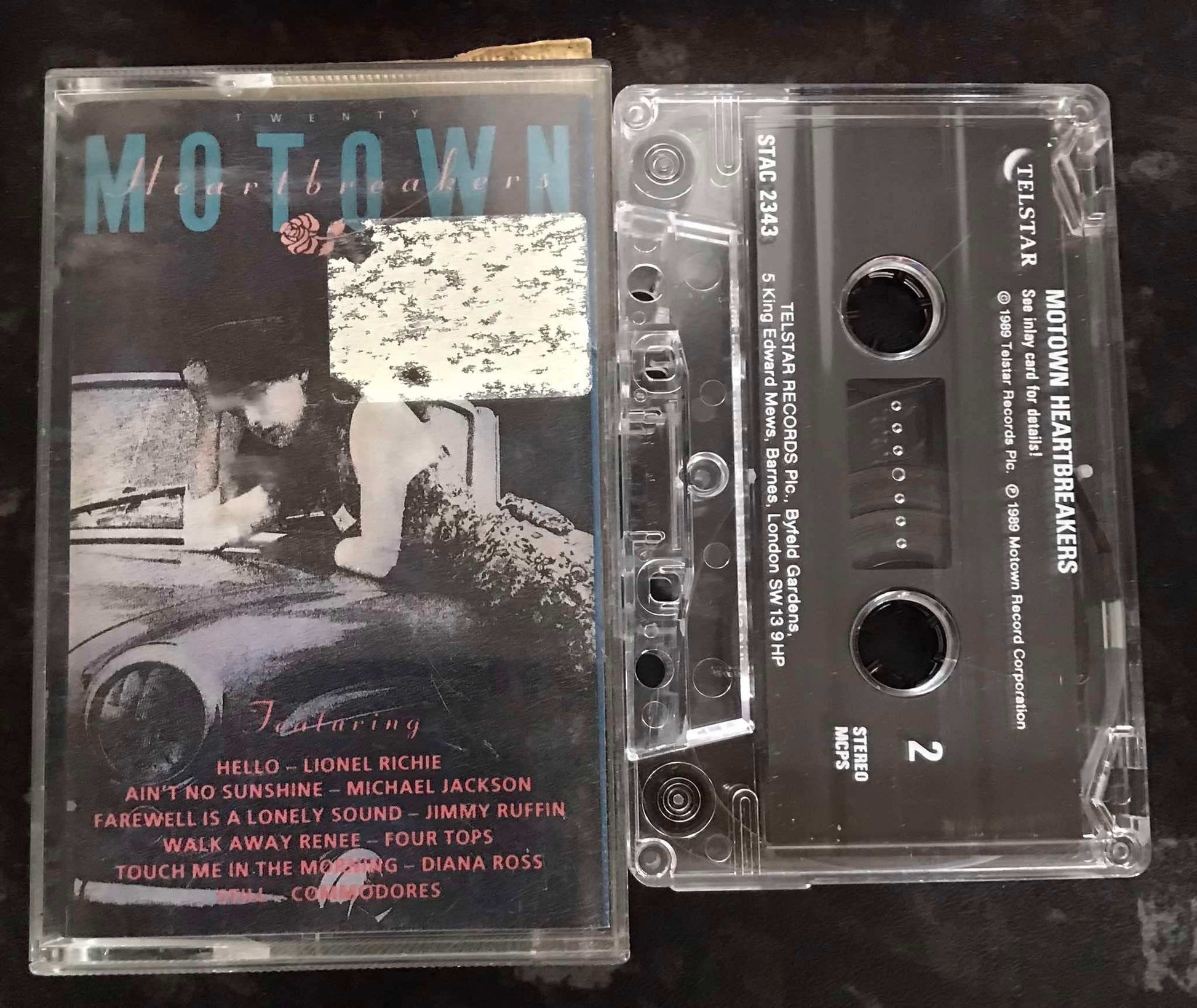 Twenty Motown Heartbreakers, Telstar, STAC 2343, Vintage Cassette Magretro