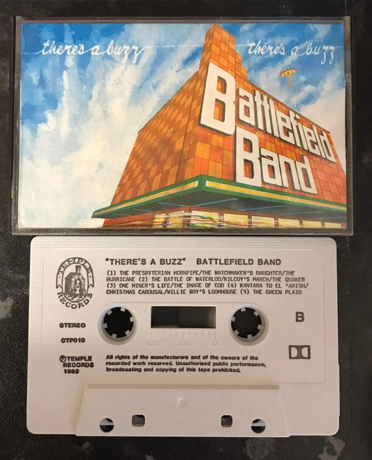 Battlefield Band, There's A Buzz Album, TEMPLE RECORDS, CTP010, Vintage Cassette Magretro
