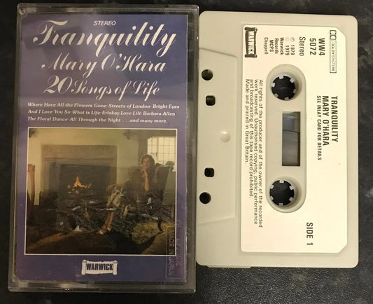 Mary O'Hara, Tranquility Album, Warwick Records, WW4 5072, Vintage Cassette Magretro