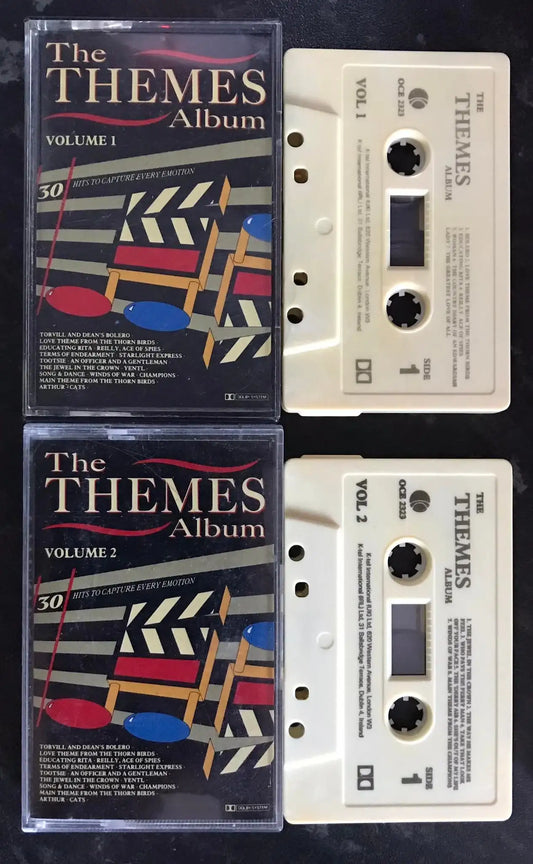 The Themes Album, Volume 1 and 2, Double Album,K-tel, OCE 2323, Vintage Cassette Magretro