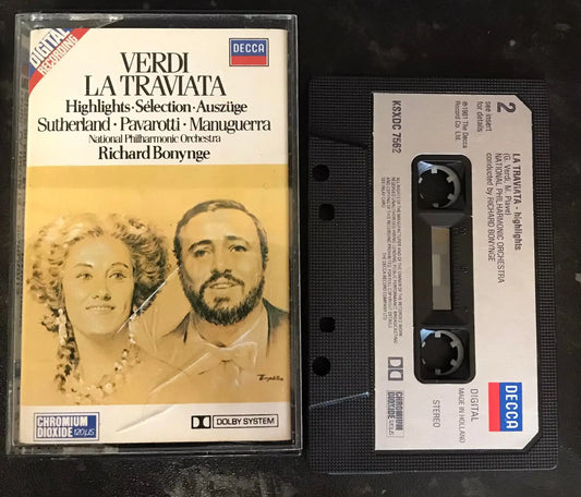 Verdi, La Traviata (Highlights), Pavarotti, Sutherland, Decca, KSXDC 7562 Magretro