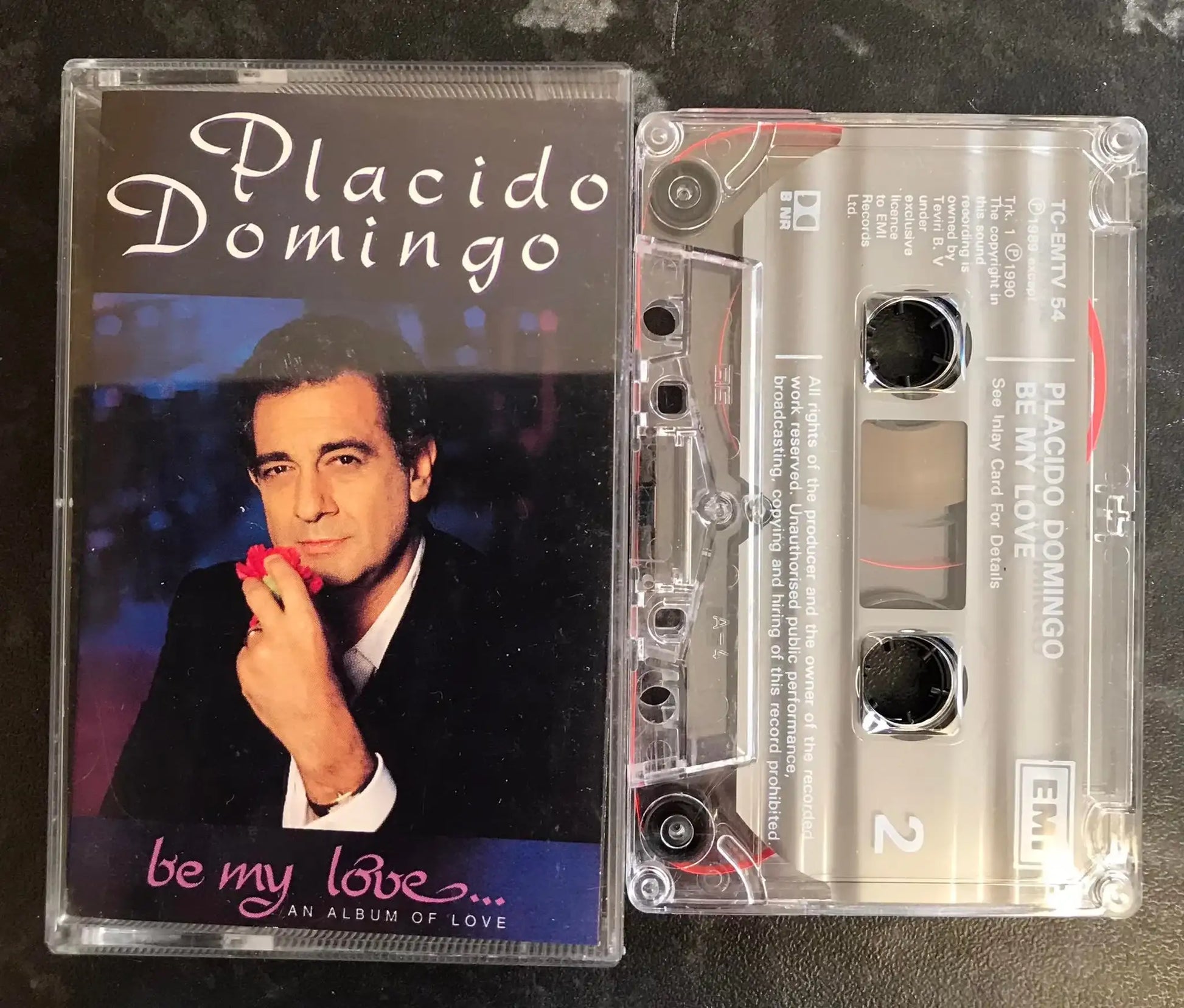 Placido Domingo, Be My Love Album, EMI, TC EMTV 54, Vintage Cassette Magretro