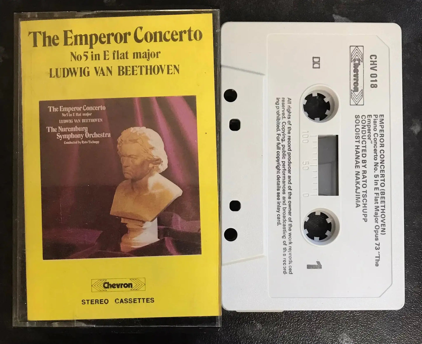 Beethoven, The Emporer Concerto, no 5 in E Flat Major, CHV 018, Vintage Cassette Magretro