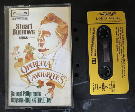 Stuart Burrows Sings Operatta Favourites Album, DECCA, KDSLC 16,Vintage Cassette Magretro