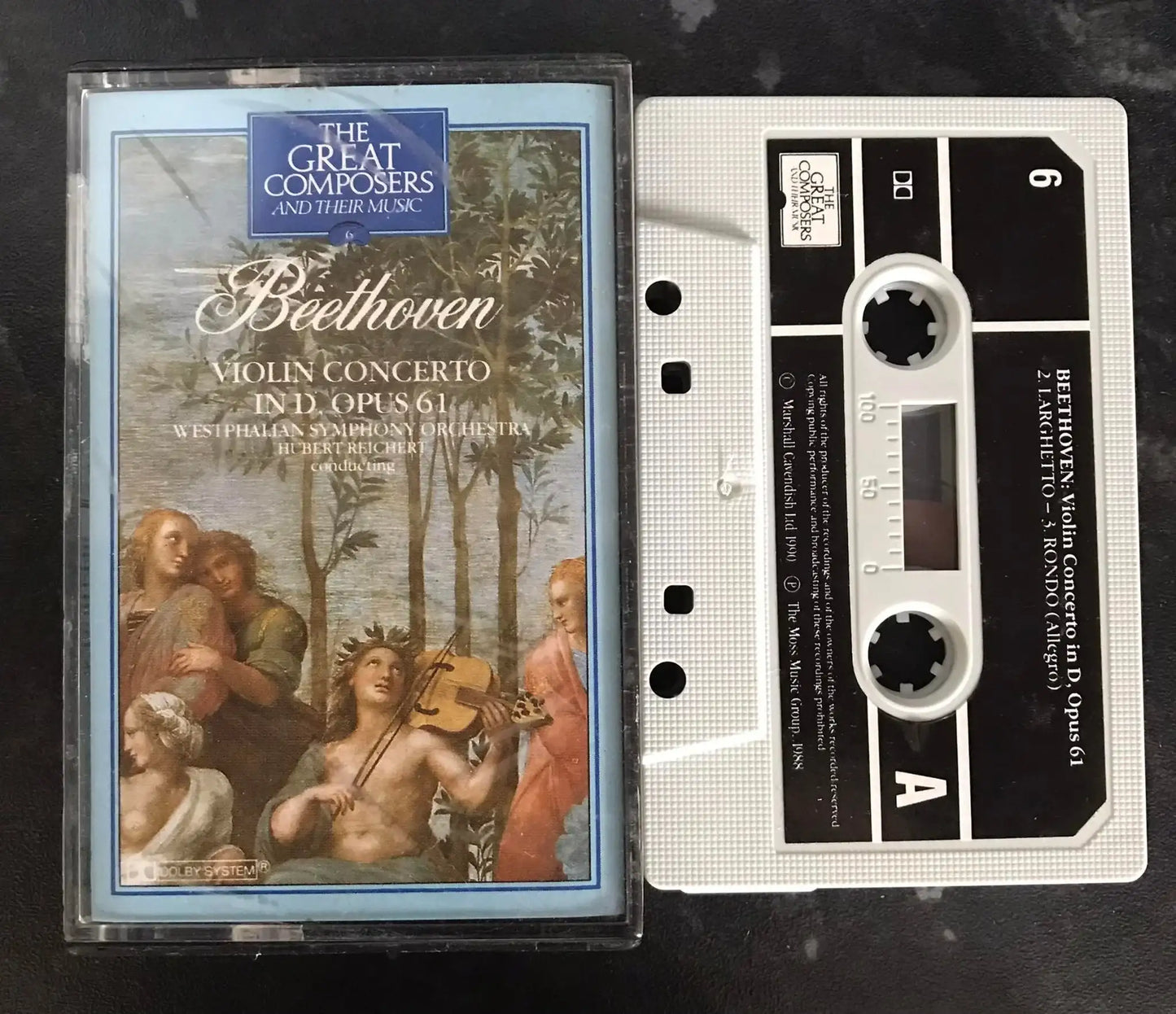 Beethoven Violin Concert in D Album, Opus 61, Vintage Cassette Magretro