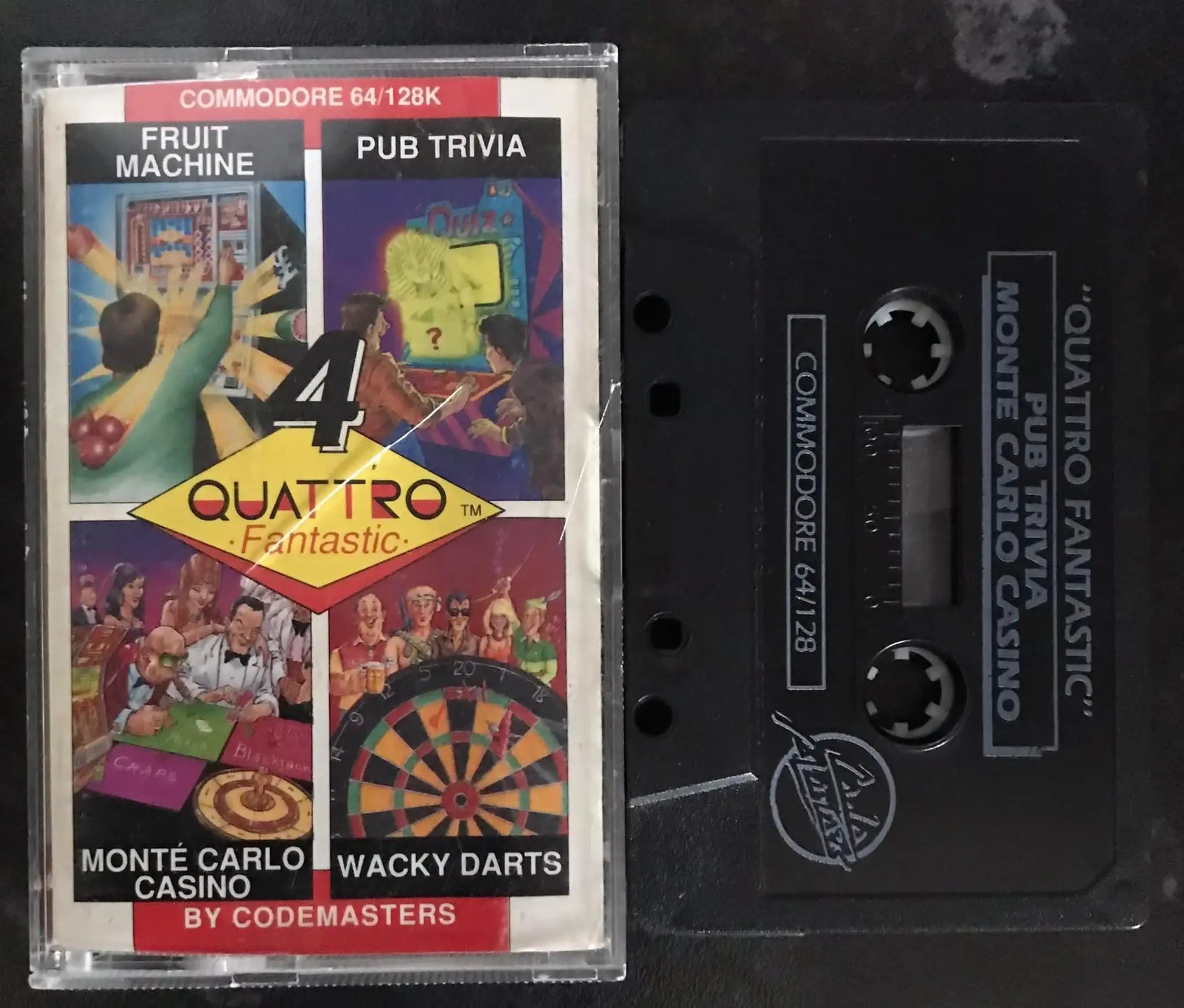 Quattro Fantastic 4 Games, C64 game by Codemasters, RARE Magretro