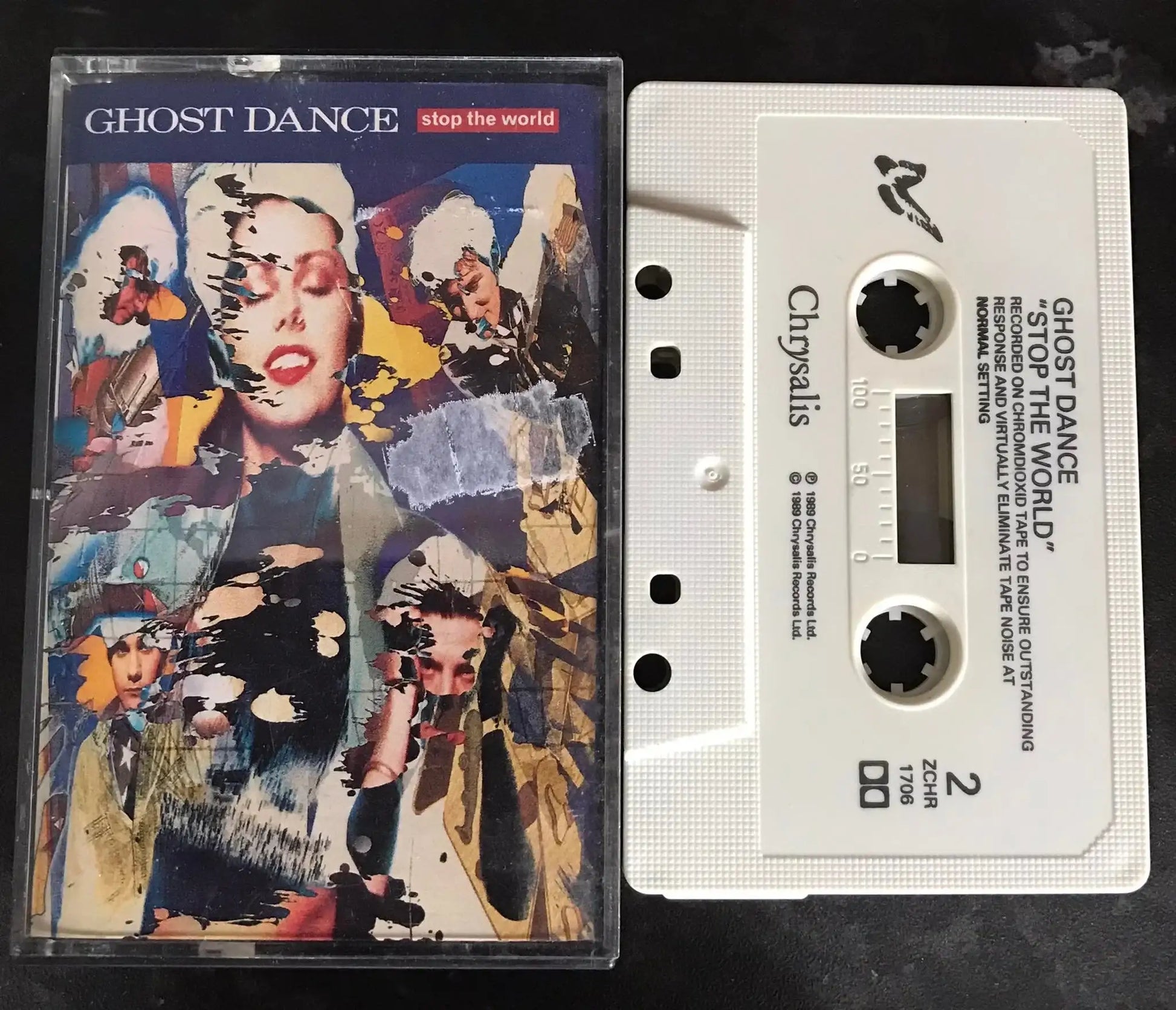 Ghost Dance, Stop The World Album, Chrysalis, ZCHR 1706, Vintage Cassette Magretro