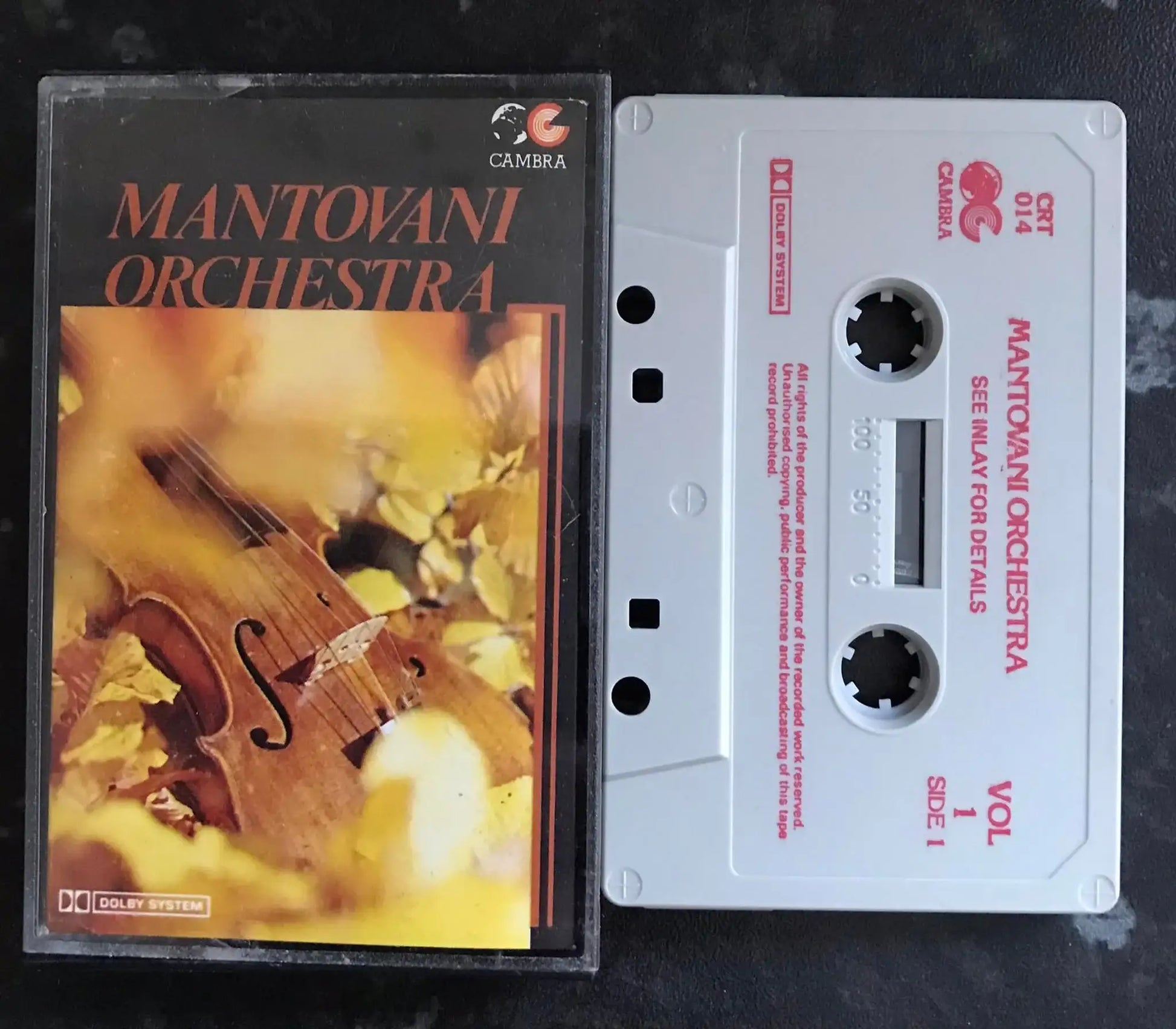 Mantovani Orchestra, Volume One, Cassette One, CRT 014, Vintage Cassette Magretro