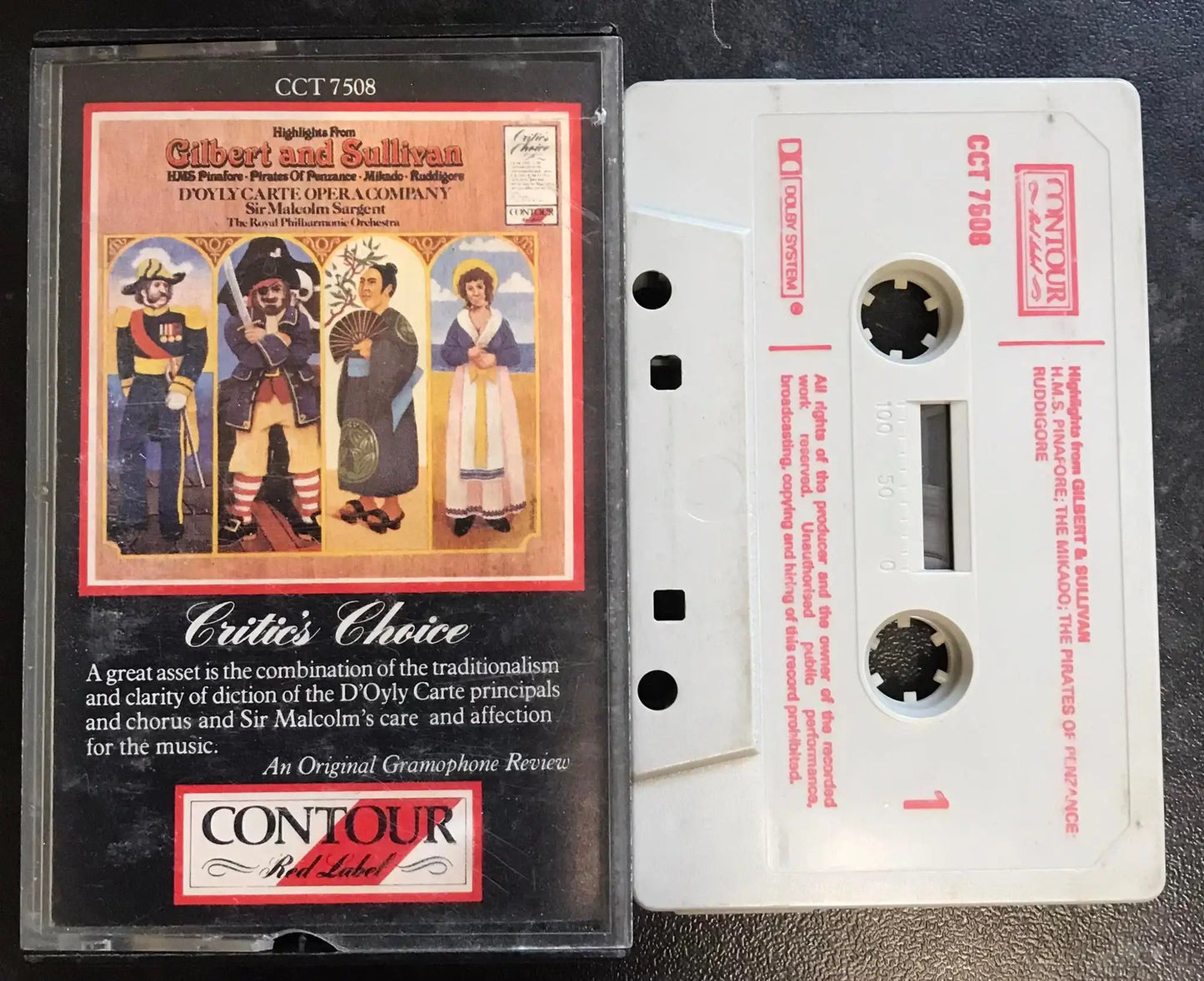 Highlights From Gilbert and Sullivan, D'Oyly Carte Opera Company, cct 7508 Magretro