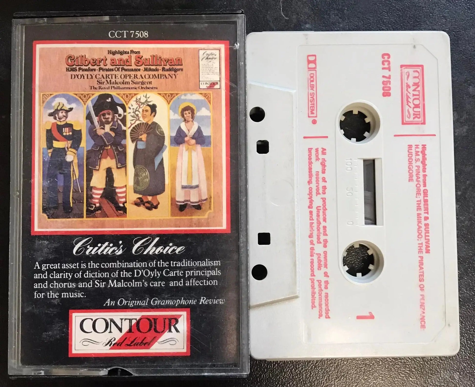 Highlights From Gilbert and Sullivan, D'Oyly Carte Opera Company, cct 7508 Magretro