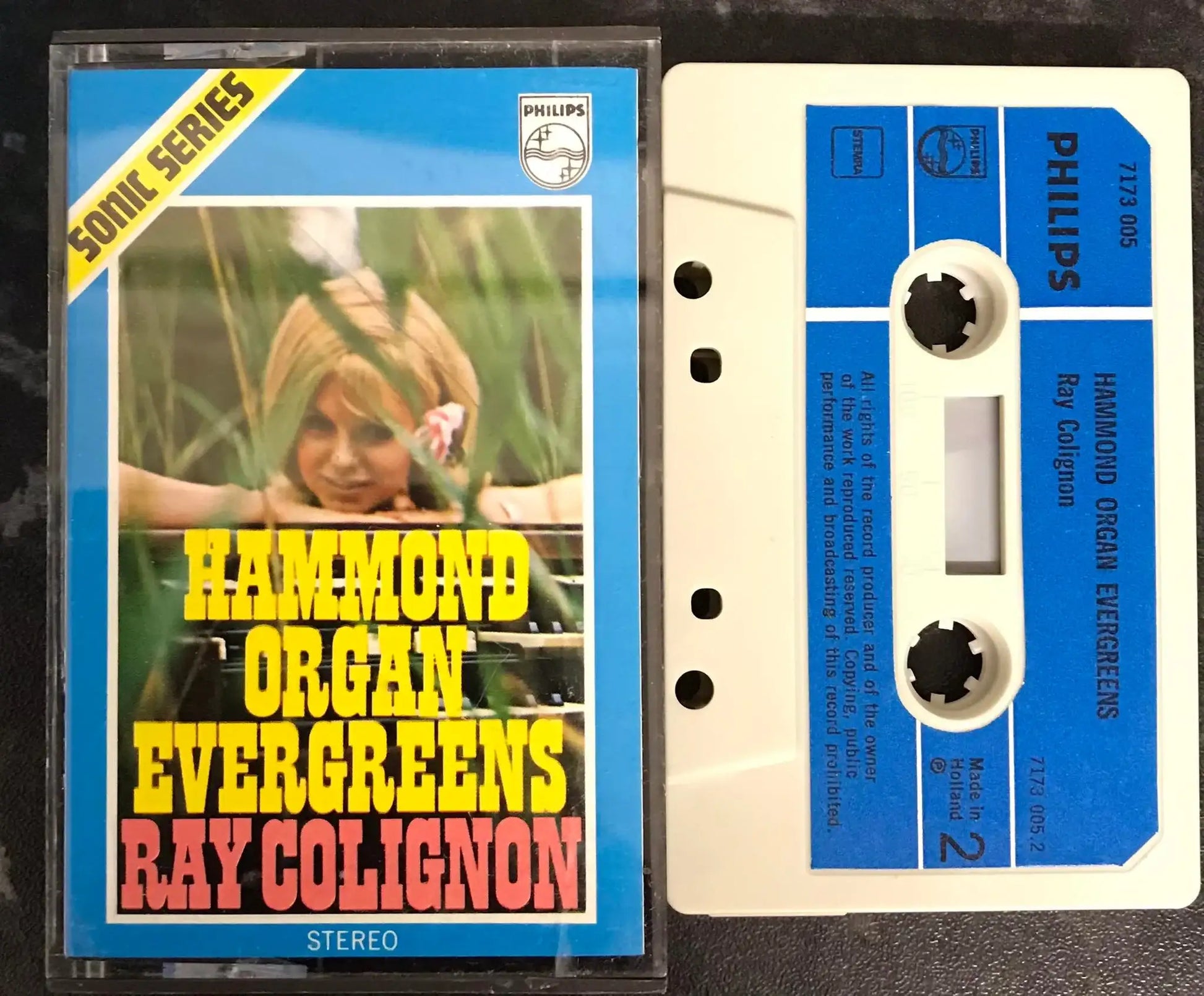 Hammond Organ Evergreens, with Ray Colignon, 7173 005, Vintage Cassette Magretro