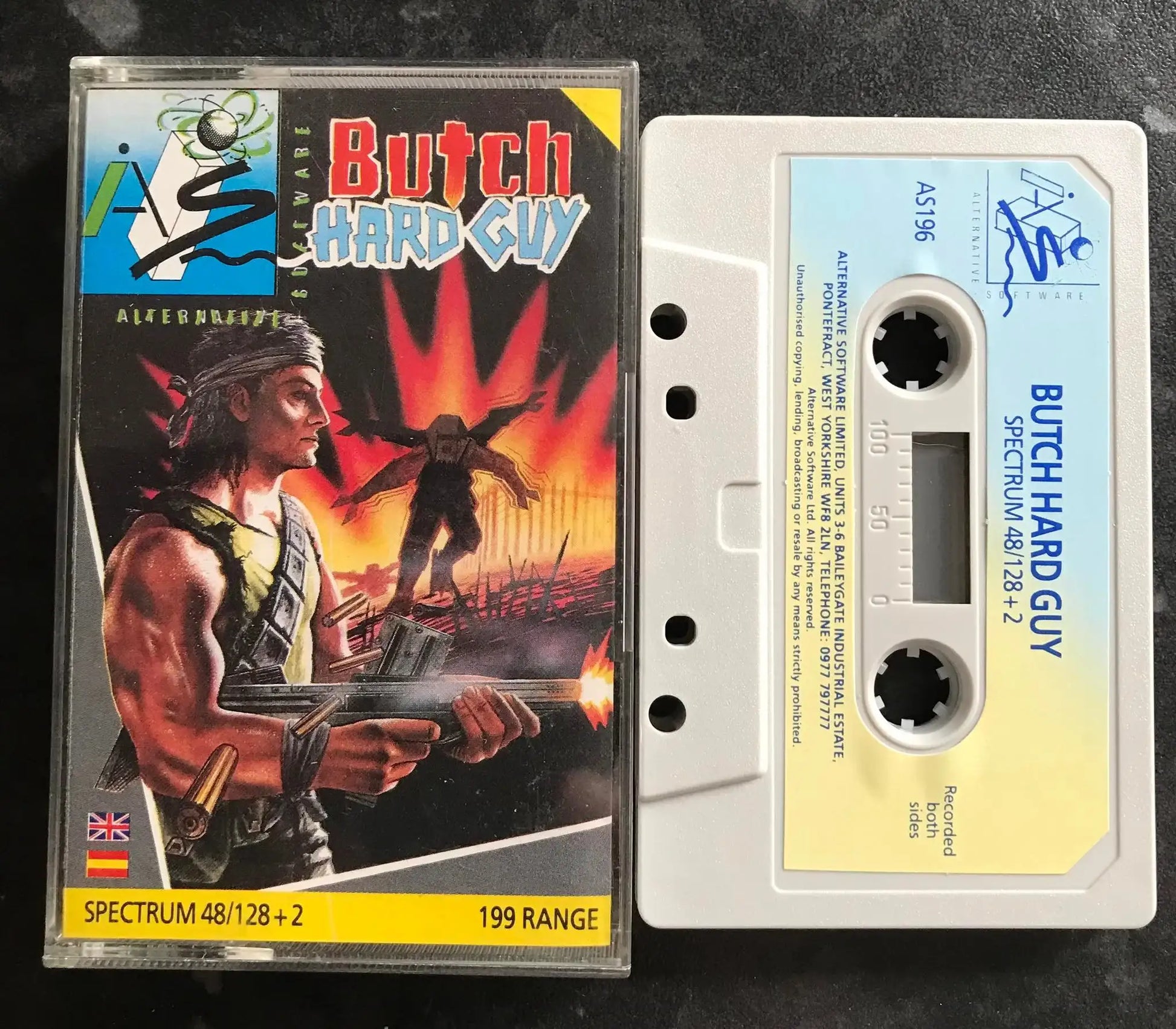 Butch Hard Guy by Alternative Software, ZX Spectrum Game, Working Magretro