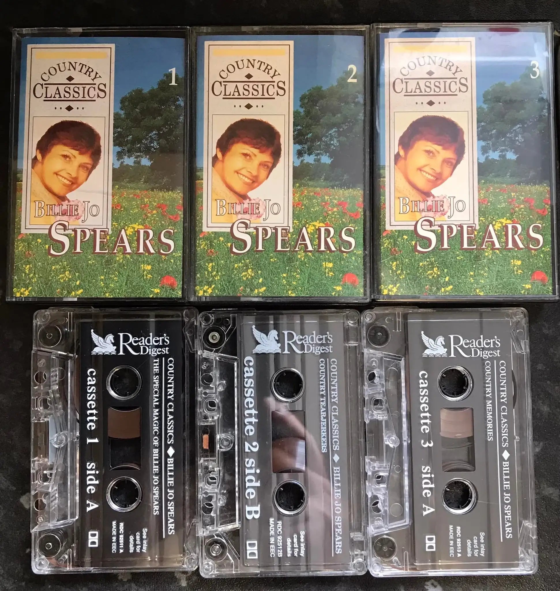 Billie Jo Spears, Country Classics 3 Tape Set, Readers Digest, rdc 92511 Magretro