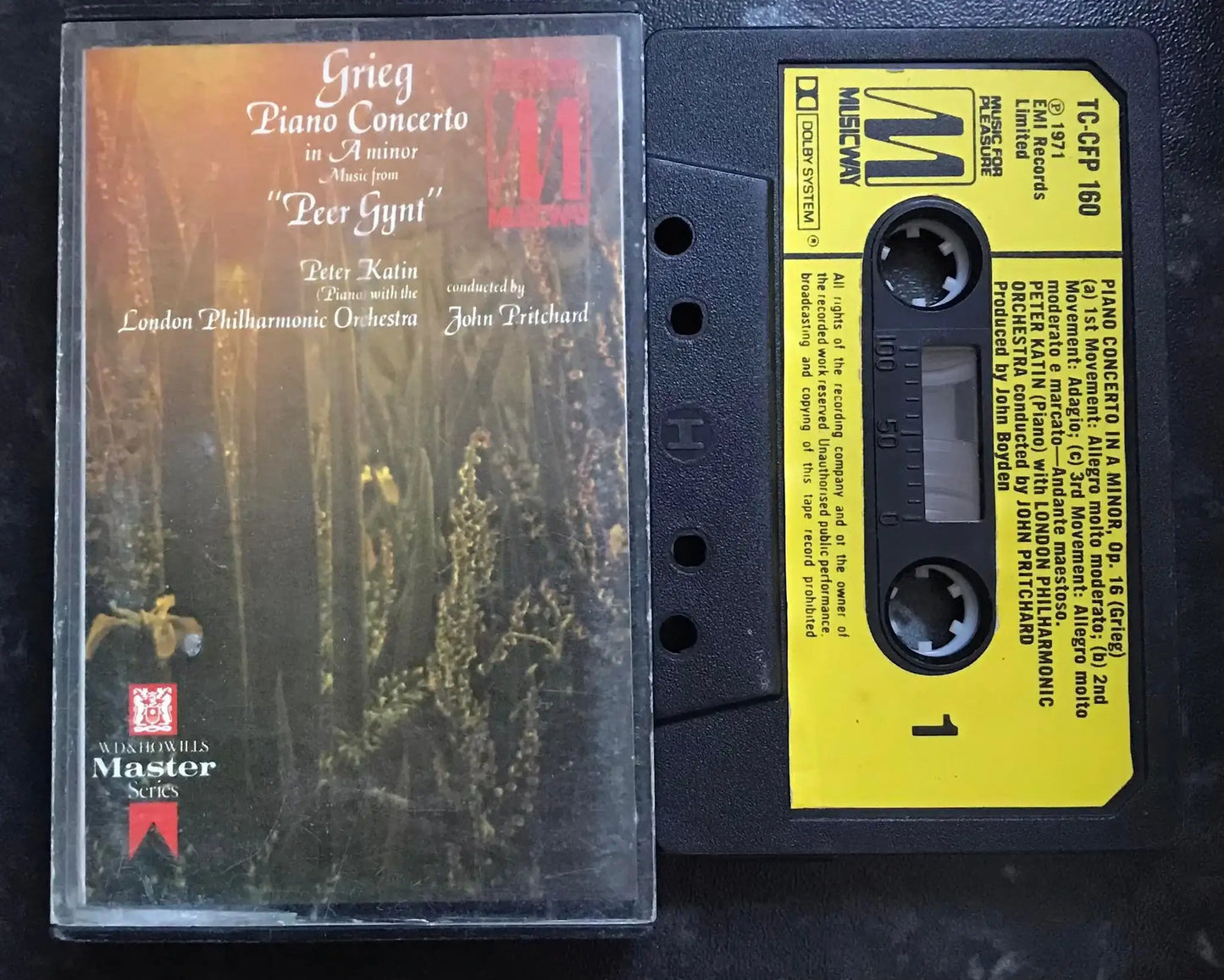 Grieg Piano Concerto, Music from Peer Gynt, Music For Pleasure, TC-CFP 160 Magretro