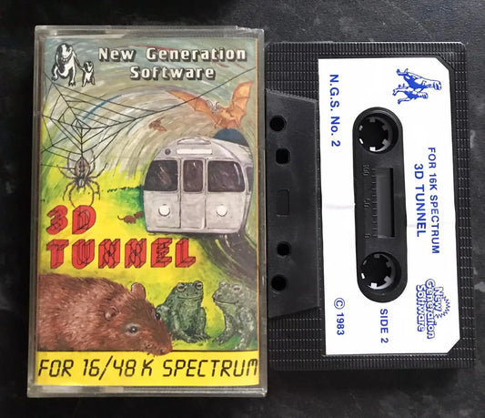 3D Tunnel 16k, by New Generation Software, ZX Spectrum Game, WORKING Magretro