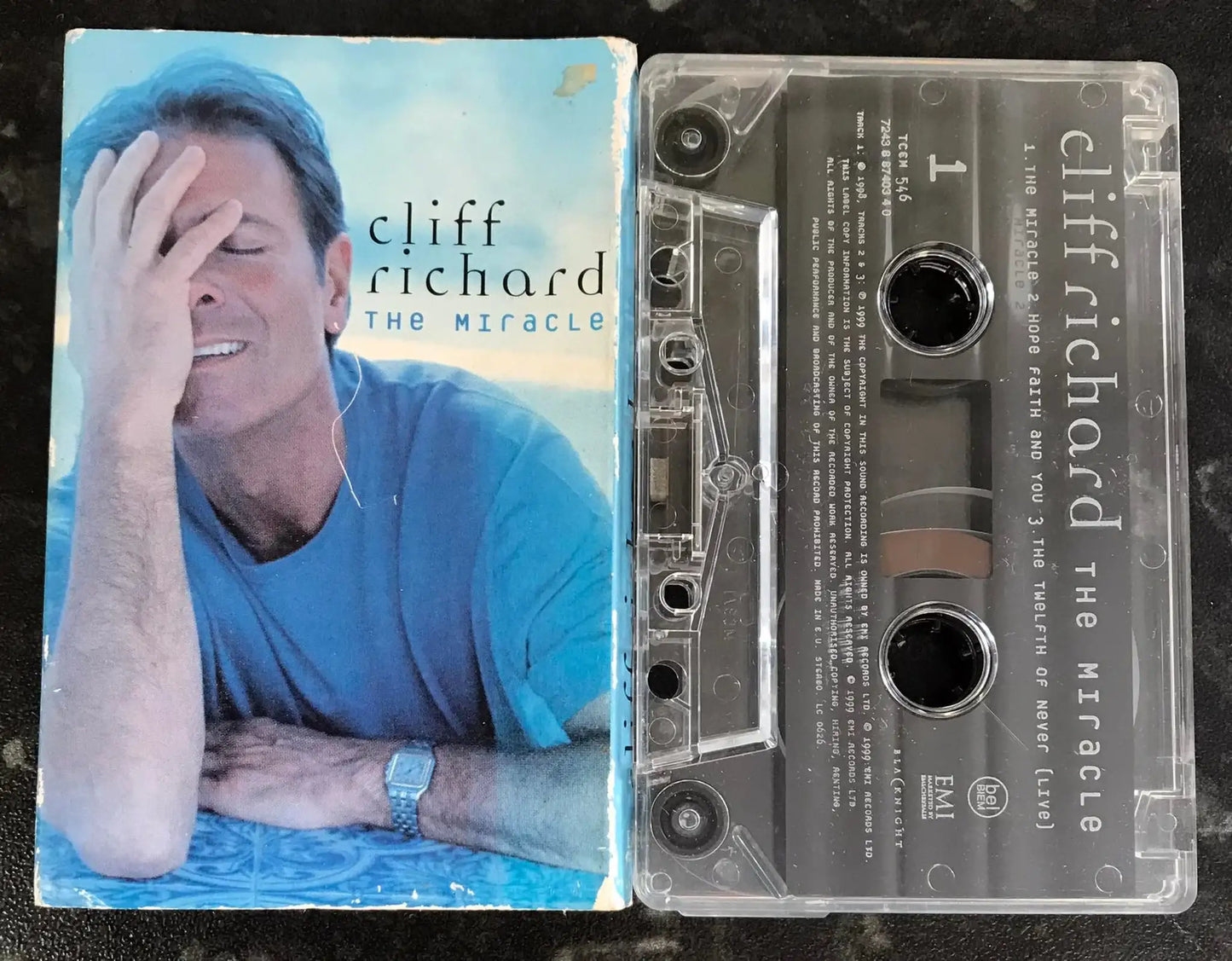 Cliff Richard, The Miracle Single, EMI, TCEM 546, Vintage Cassette Magretro