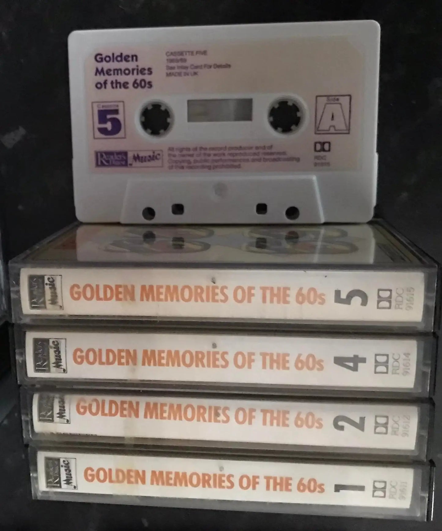 Golden Memories of the 60's, Tapes 1,2,4 and 5, RDC 91611, Vintage Cassette Magretro