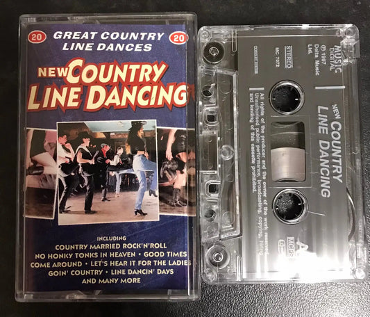 New Country Line Dancing Album, Music Digital, MC 7072, Vintage Cassette Magretro