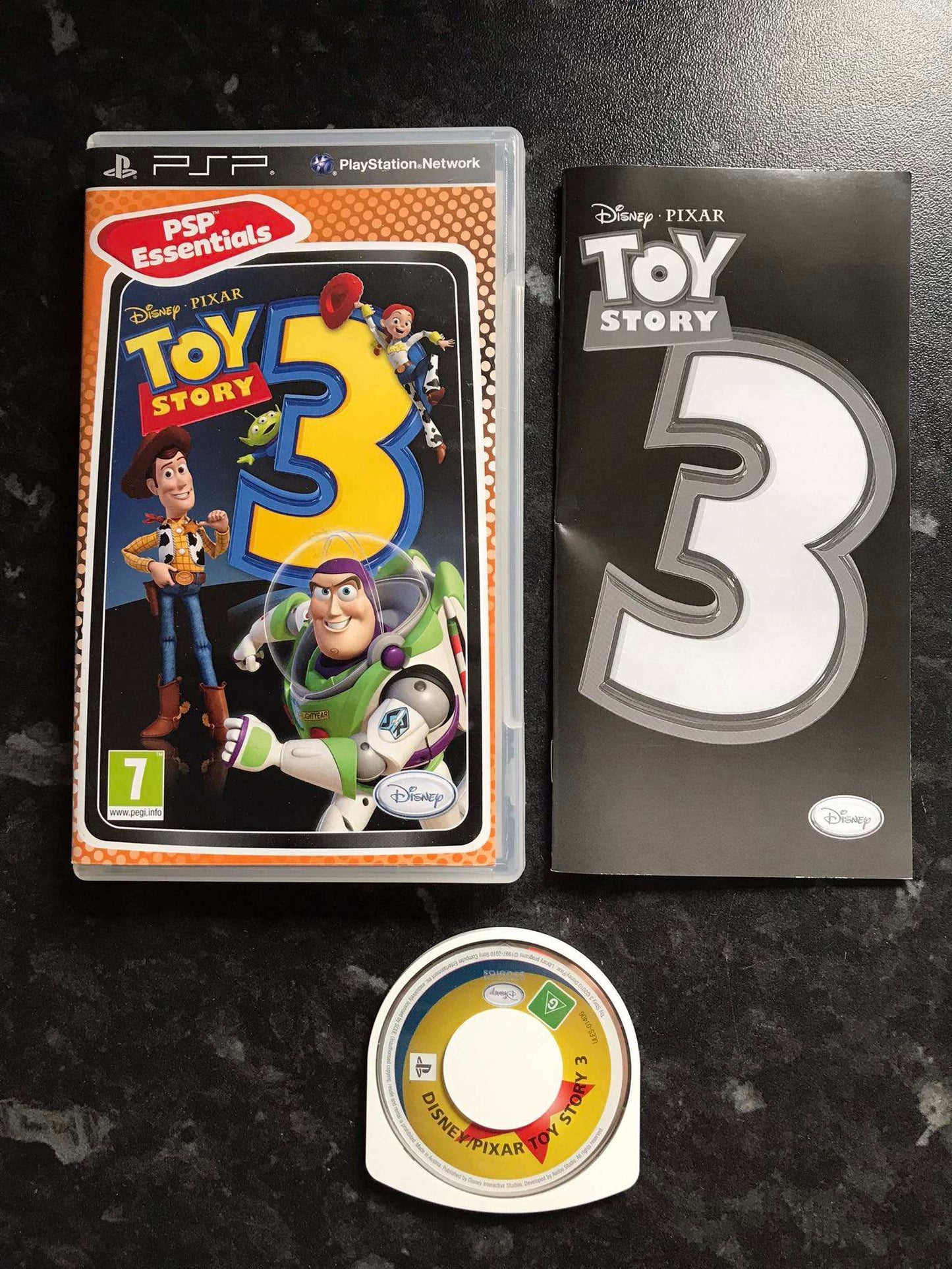 toy story 3, PSP game, with box Magretro