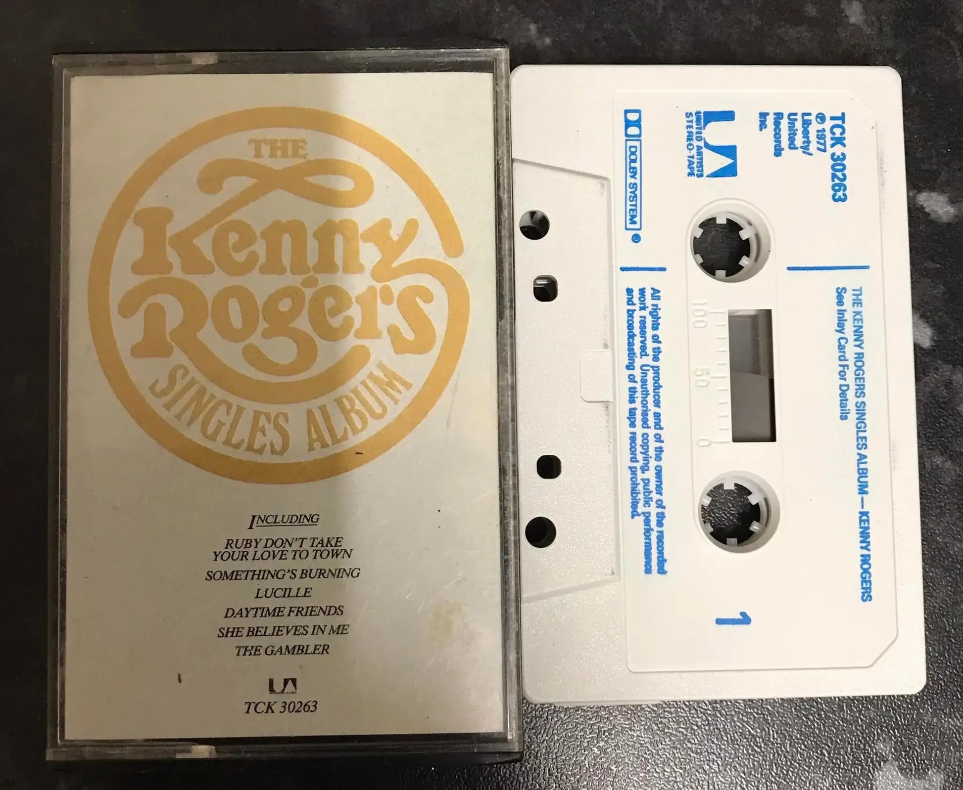 The Kenny Rogers Singles Album, United Artists Records, TCK 30263 Magretro